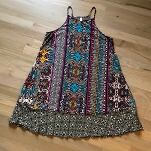 Xhilaration Multicolor Patterned Mini Dress
